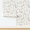 Neutral Woodland Animals Hand Drawn Deer Rabbit Hedgehog Whimsical Sketch Forest Toile Nursery Custom Removable Wallpaper by Spoonflower Peel & Stick Wallpaper 2FT Wide